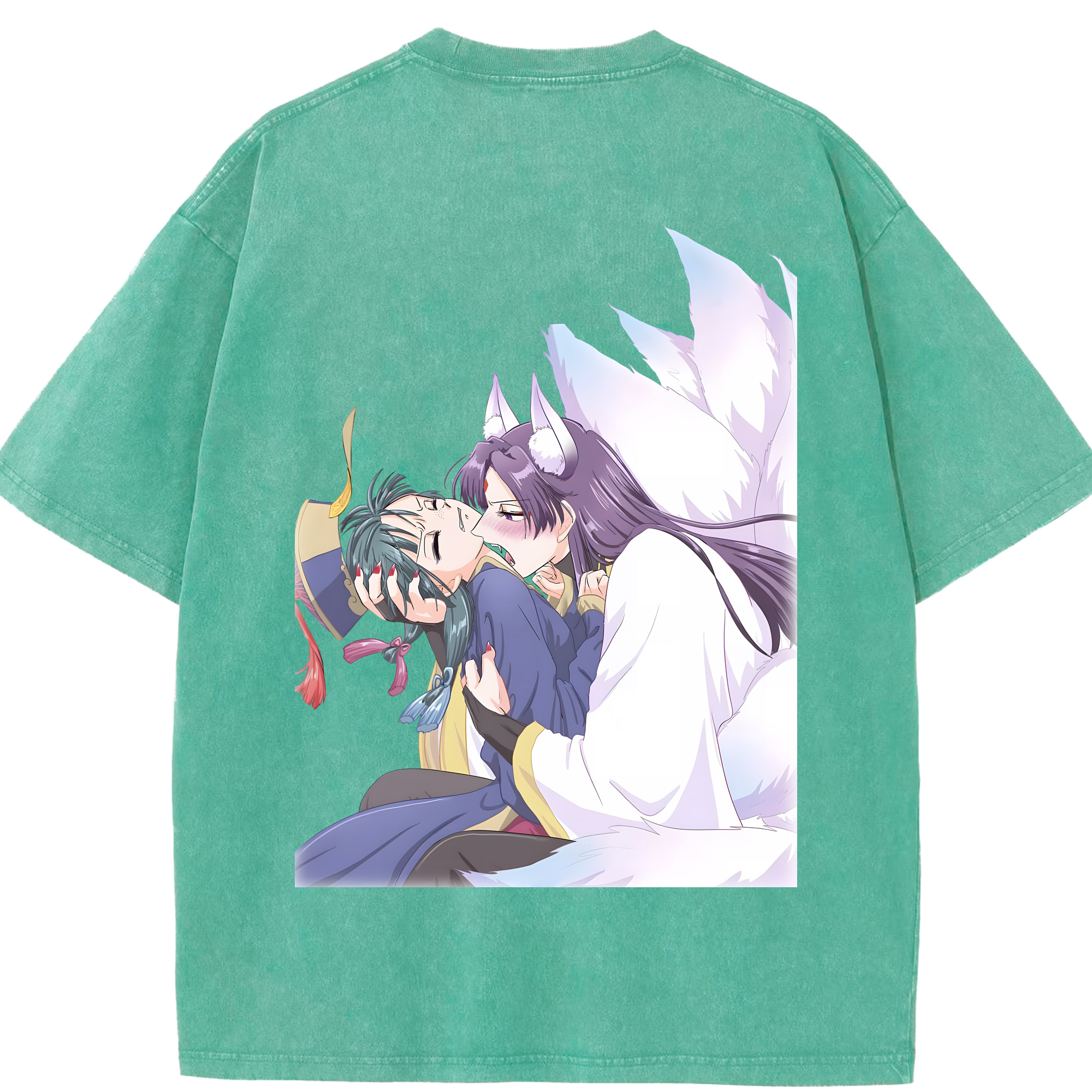 （画像用） 薬屋のひとりごと The Apothecary Diaries 綿100% ヴィンテージ風 半袖Tシャツ（背面プリント）